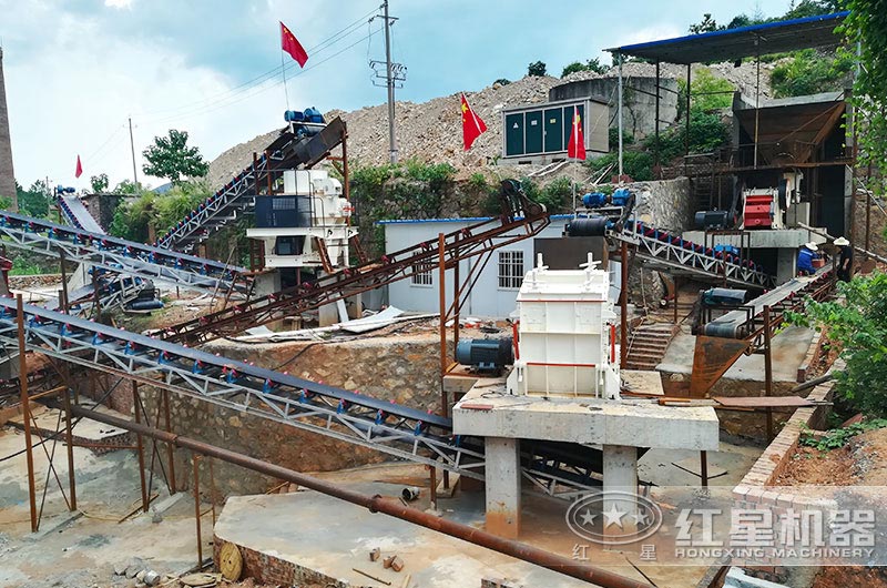 顎破加反擊破加制砂機案例現場實拍